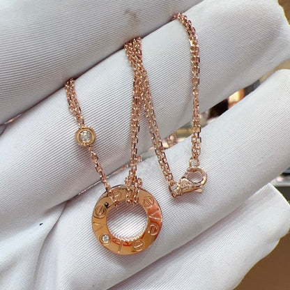 ¡®Aura Jewels¡¯LOVE NECKLACE 16MM 2 DIAMONDS