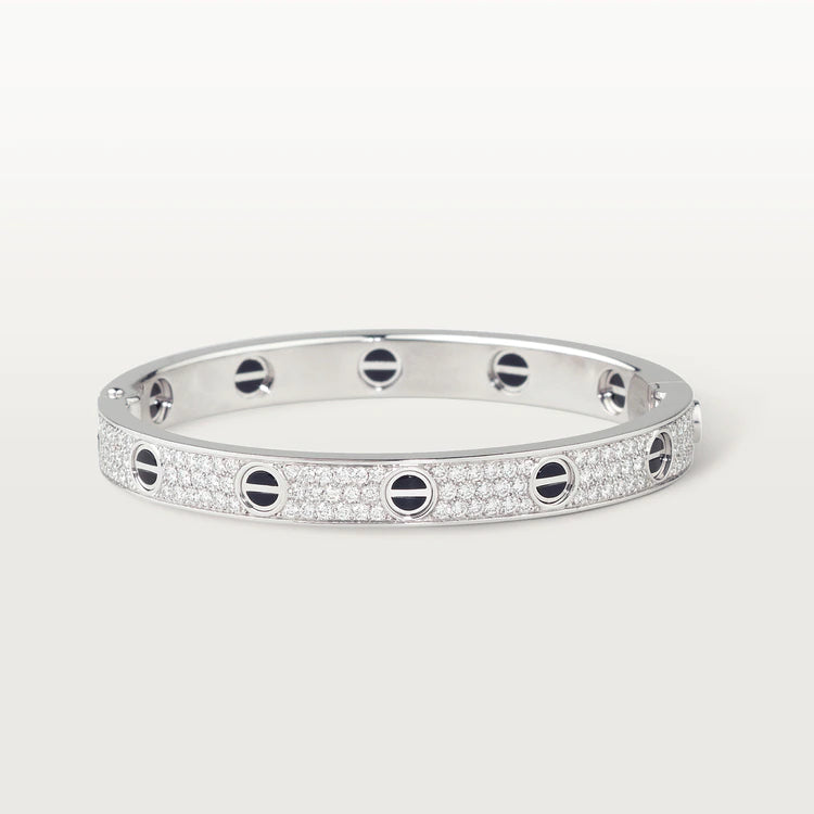¡®Aura Jewels¡¯LOVE BRACELET 6.1MM DIAMOND-PAVED CERAMIC