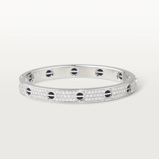¡®Aura Jewels¡¯LOVE BRACELET 6.1MM DIAMOND-PAVED CERAMIC