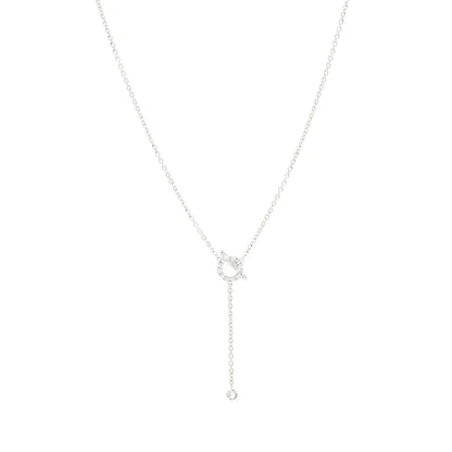 ¡®Aura Jewels¡¯FINESSE SILVER DIAMOND NECKLACE
