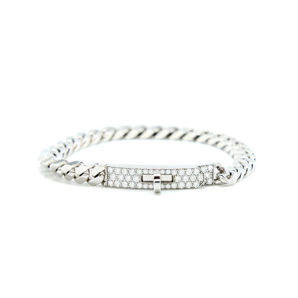 ¡®Aura Jewels¡¯KELLY CHAIN SILVER DIAMOND BRACELET
