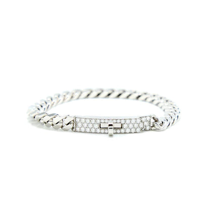 ¡®Aura Jewels¡¯KELLY CHAIN SILVER DIAMOND BRACELET