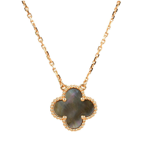 ¡®Aura Jewels¡¯CLOVER 15MM  GRAY MOTHER OF PEARL NECKLACE