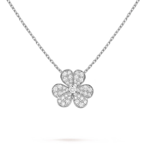¡®Aura Jewels¡¯CLOVER DIAMOND NECKLACE SILVER