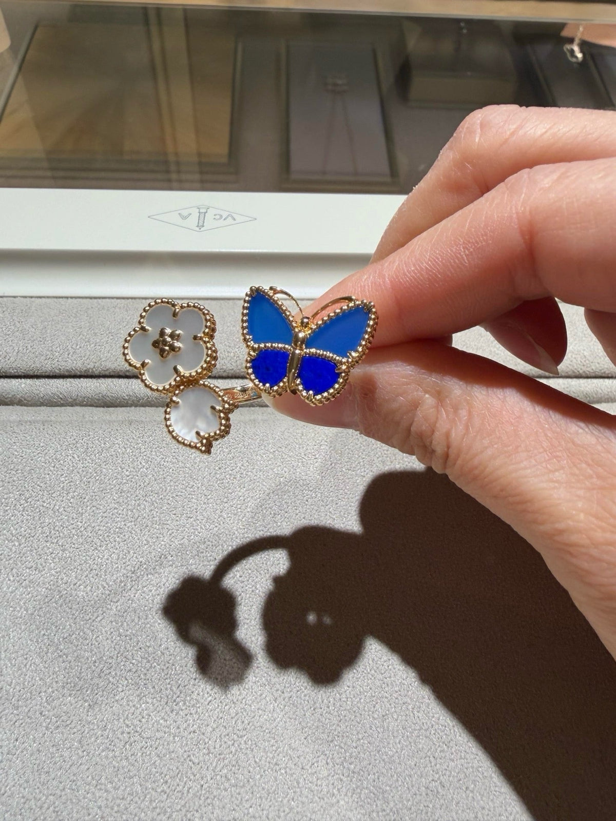 [Aura Jewels]LUCKY SPRING BUTTERFLY OPEN-FACE RINGS