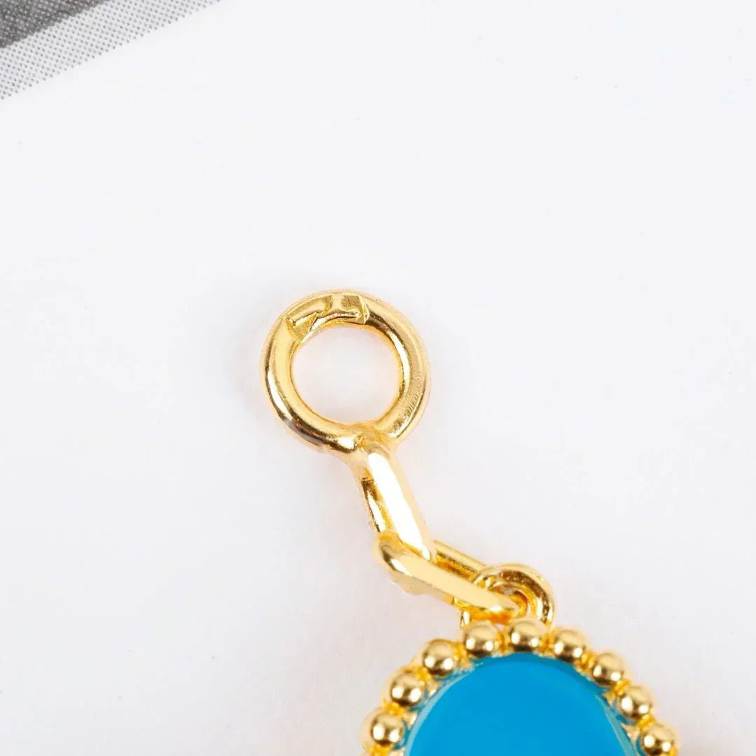 [Aura Jewels]New  CLOVER 5 MOTIF TURQUOISE BRACELET COLLECTION