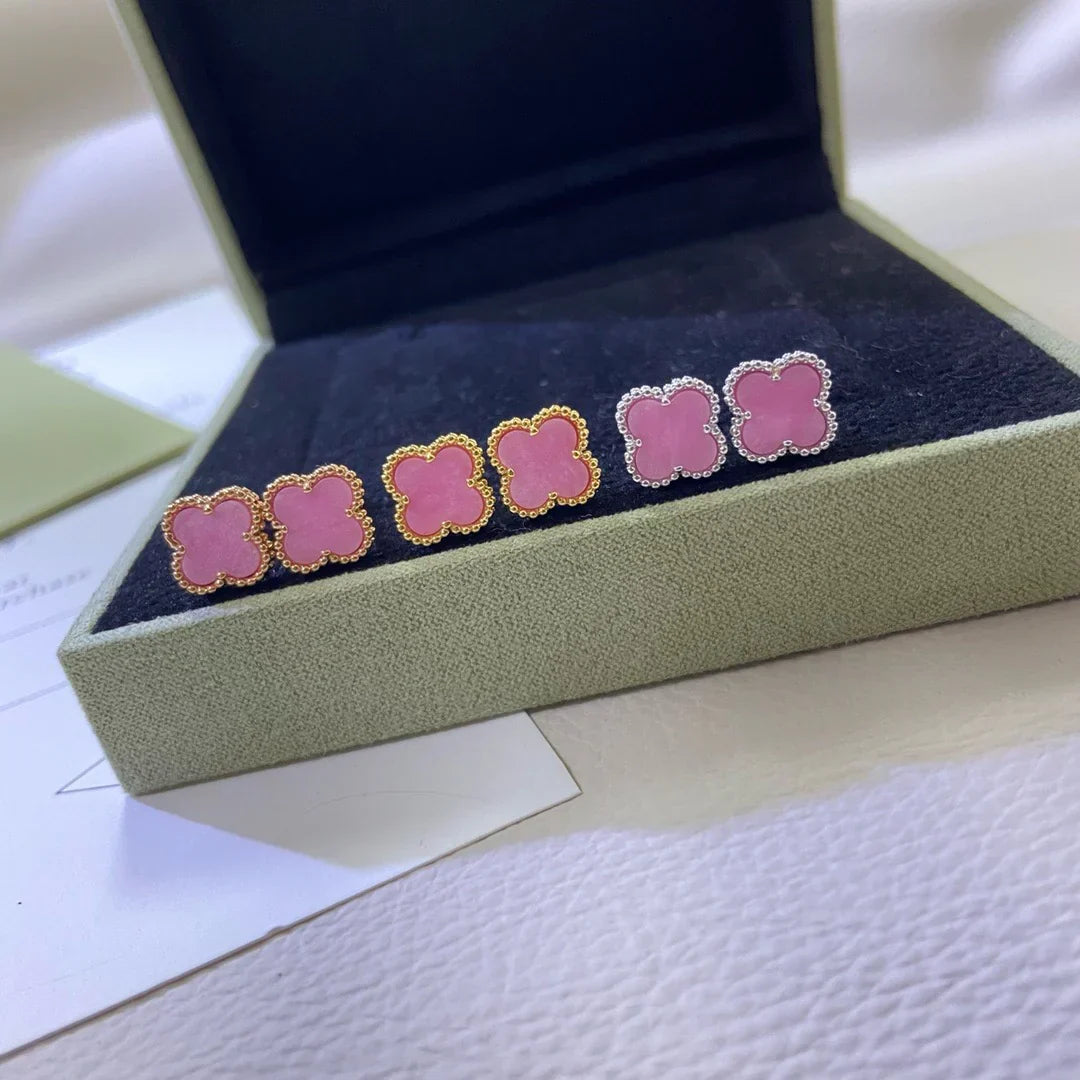 [Aura Jewels]2025 NEW PINK MOTHER-OF-PEARL STUD EARRINGS