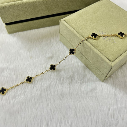 [¡®Aura Jewels¡¯]CLOVER 6 MOTIF  ONYXS BRACELET
