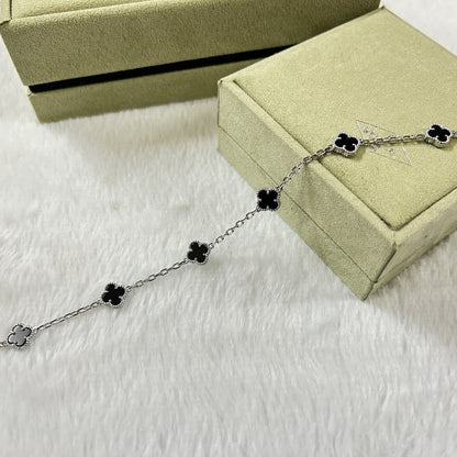 [¡®Aura Jewels¡¯]CLOVER 6 MOTIF  ONYXS BRACELET