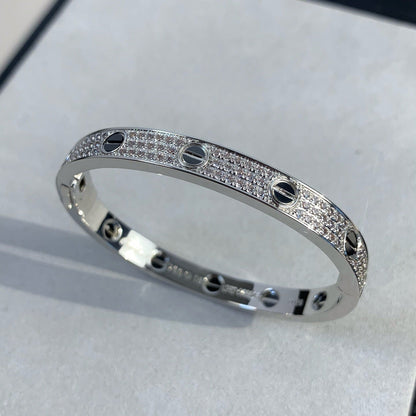 ¡®Aura Jewels¡¯LOVE BRACELET 6.1MM DIAMOND-PAVED CERAMIC