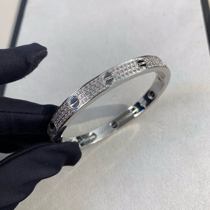 ¡®Aura Jewels¡¯LOVE BRACELET 6.1MM DIAMOND-PAVED CERAMIC