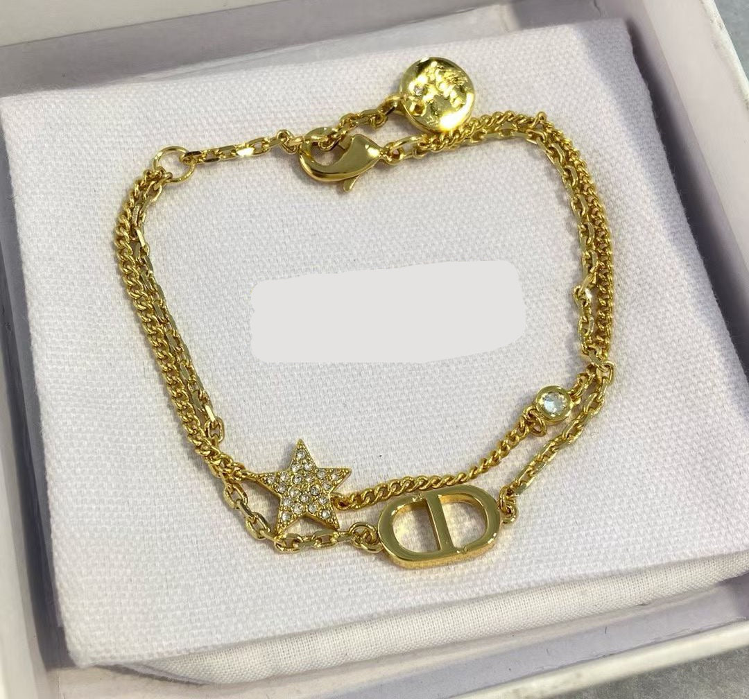 [Aura Jewels]Double-Layer Star Bracelet