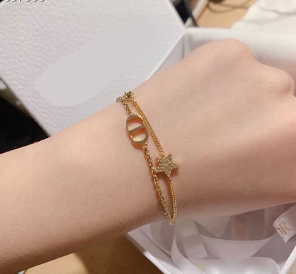 [Aura Jewels]Double-Layer Star Bracelet
