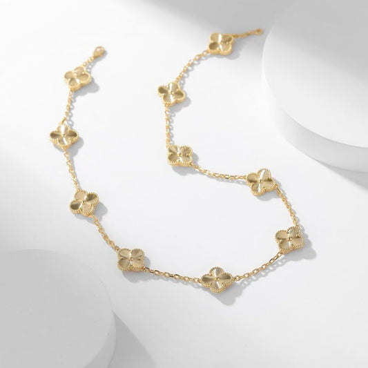 ¡®Aura Jewels¡¯CLOVER 10 MOTIFS LASER NECKLACE