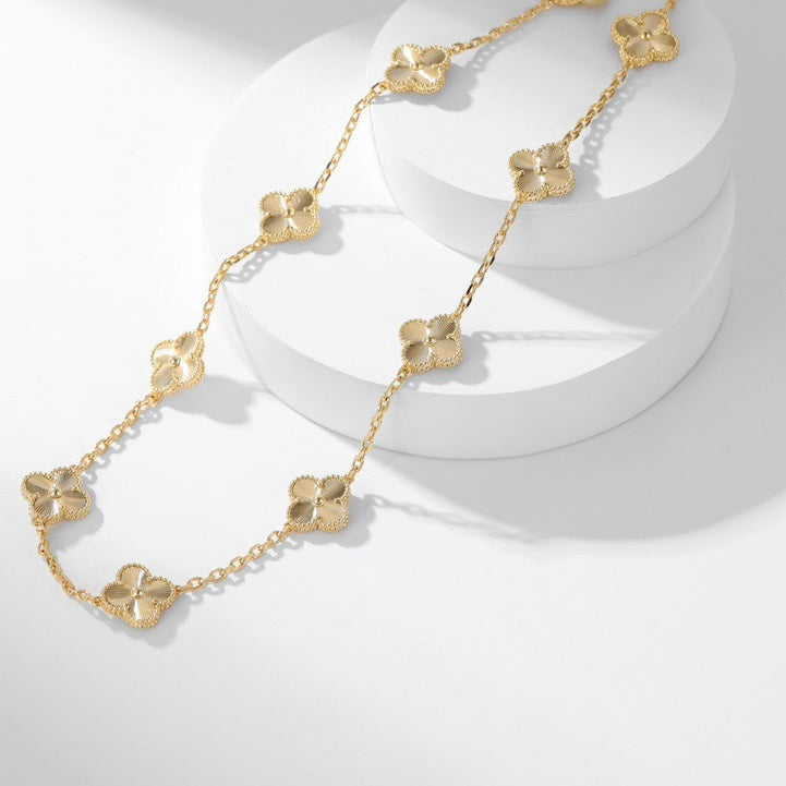 ¡®Aura Jewels¡¯CLOVER 10 MOTIFS LASER NECKLACE
