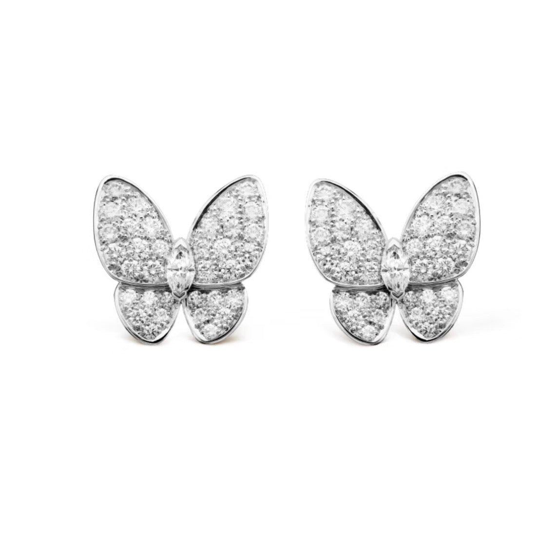 ¡®Aura Jewels¡¯BUTTERFLY ALL DIAMOND EARRINGS