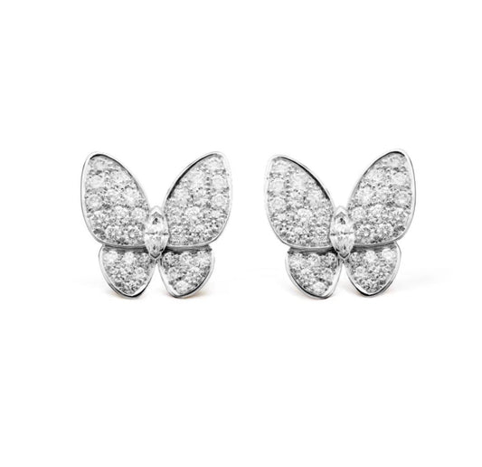 ¡®Aura Jewels¡¯BUTTERFLY ALL DIAMOND EARRINGS