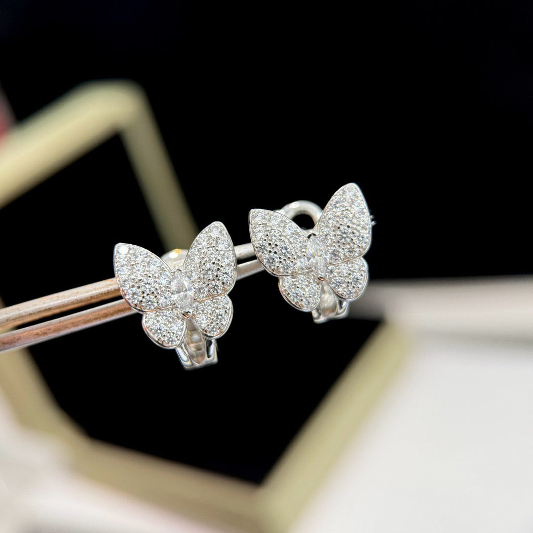 ¡®Aura Jewels¡¯BUTTERFLY ALL DIAMOND EARRINGS