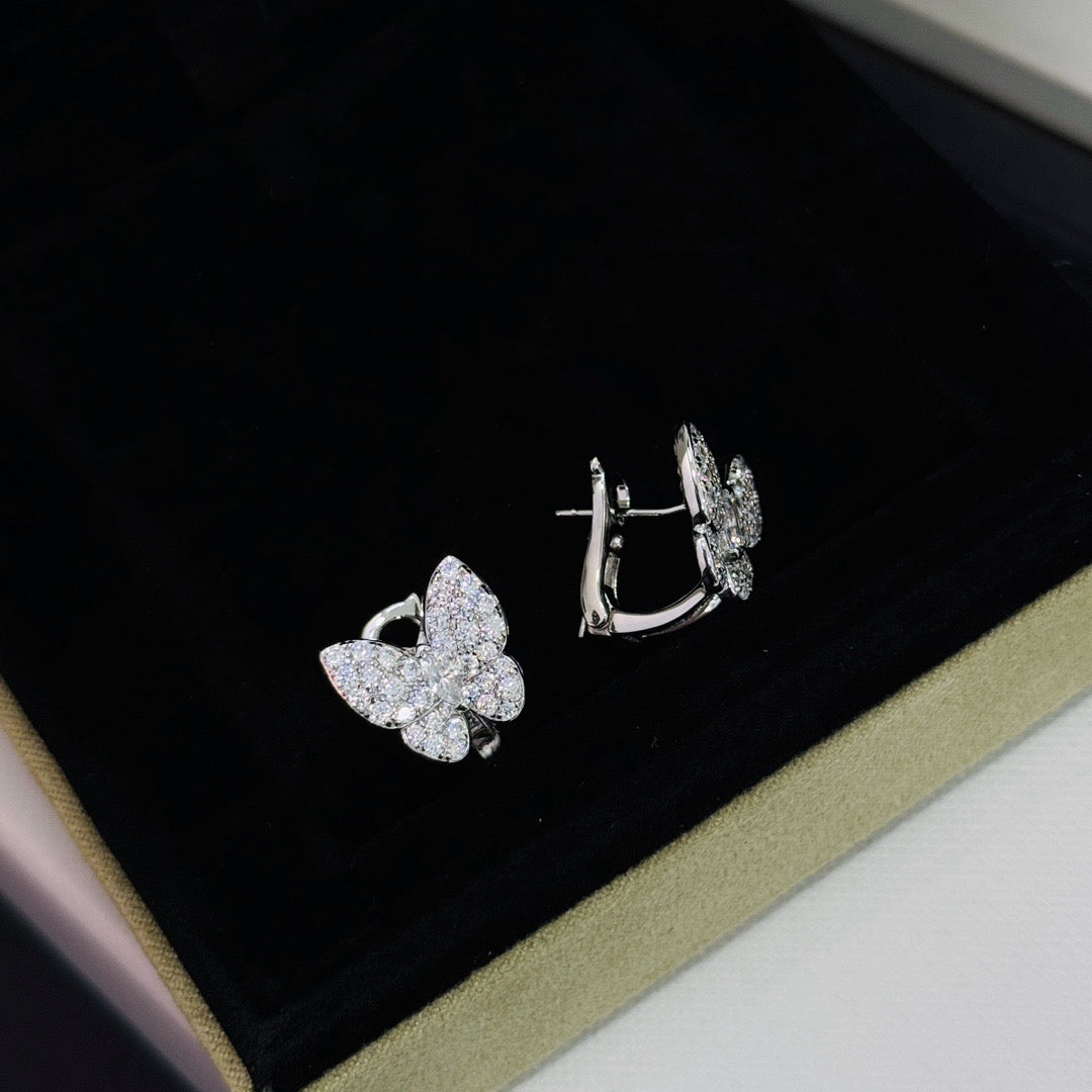 ¡®Aura Jewels¡¯BUTTERFLY ALL DIAMOND EARRINGS