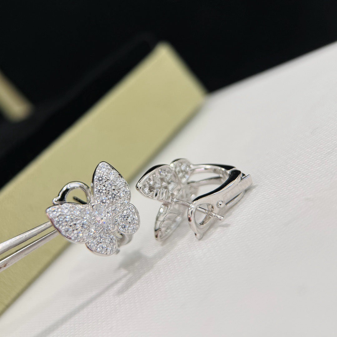 ¡®Aura Jewels¡¯BUTTERFLY ALL DIAMOND EARRINGS