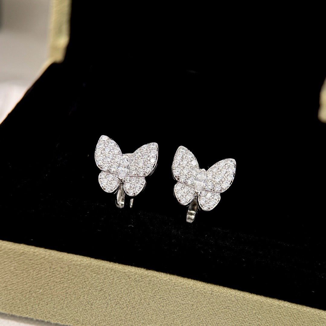 ¡®Aura Jewels¡¯BUTTERFLY ALL DIAMOND EARRINGS