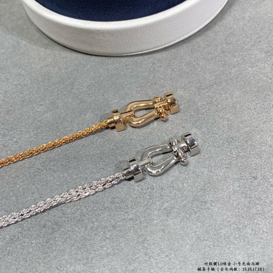 ¡®Aura Jewels¡¯FORCE SMALL HORSESHOE  DIAMOND CHAIN ROPE BRACELET