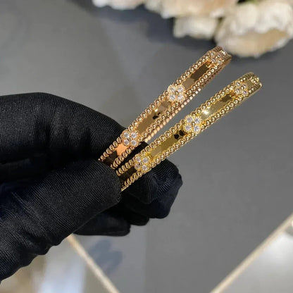¡®Aura Jewels¡¯CLOVER BRACELET 4MM DIAMONDS