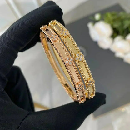 ¡®Aura Jewels¡¯CLOVER BRACELET 4MM DIAMONDS