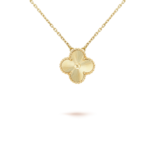 ¡®Aura Jewels¡¯CLOVER 15MM LASER NECKLACE