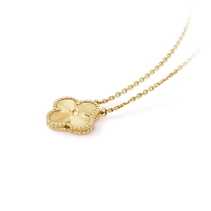 ¡®Aura Jewels¡¯CLOVER 15MM LASER NECKLACE