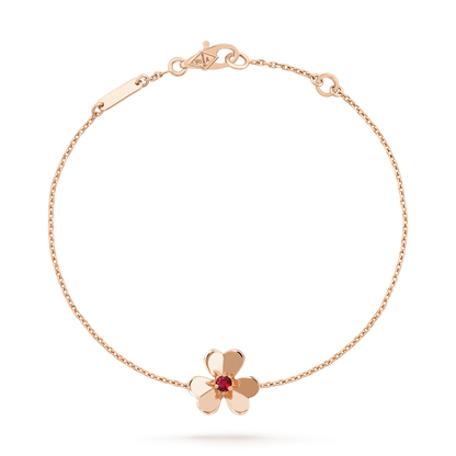 ¡®Aura Jewels¡¯FRIVOLE GOLD FLOWER PINK MALACHITE BRACELET