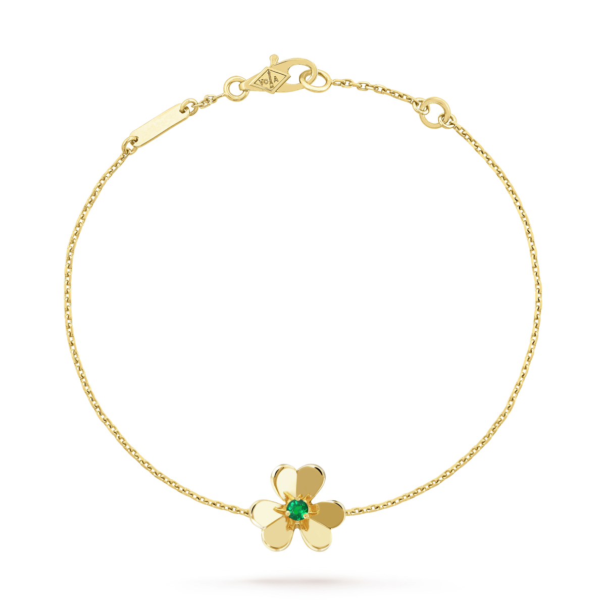 ¡®Aura Jewels¡¯FRIVOLE GOLD FLOWER PINK MALACHITE BRACELET