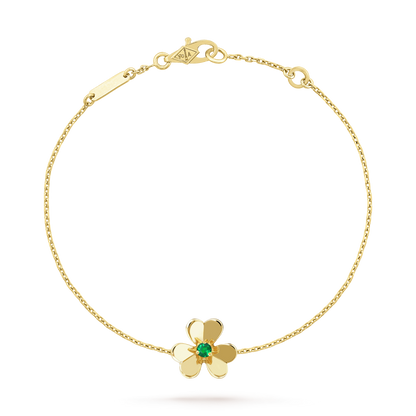 ¡®Aura Jewels¡¯FRIVOLE GOLD FLOWER PINK MALACHITE BRACELET