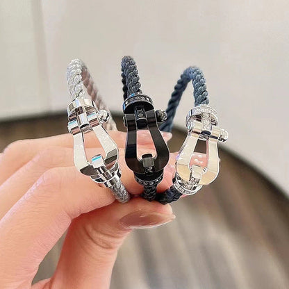 ¡®Aura Jewels¡¯FORCE LARGE HORSESHOE NO DIAMOND BRACELET SILVER