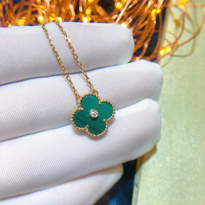 ¡®Aura Jewels¡¯CLOVER 15MM DIAMOND TURQUOISE NECKLACE