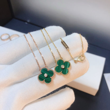 ¡®Aura Jewels¡¯CLOVER 15MM DIAMOND TURQUOISE NECKLACE