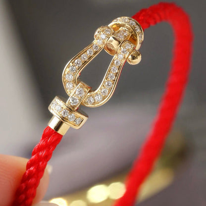 ¡®Aura Jewels¡¯FORCE LARGE HORSESHOE FULL DIAMOND BRACELET SILVER