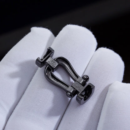 ¡®Aura Jewels¡¯FORCE LARGE SERIES HORSESHOE BLACK SAMURAI BRACELET