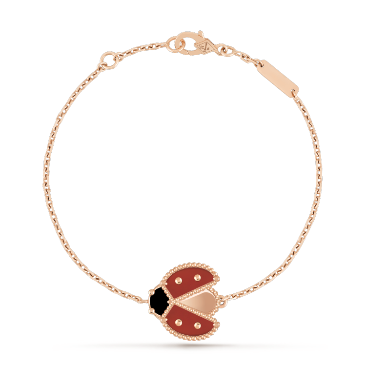 ¡®Aura Jewels¡¯LUCKY SPRING 1 MOTIF PINK GOLD BRACELET