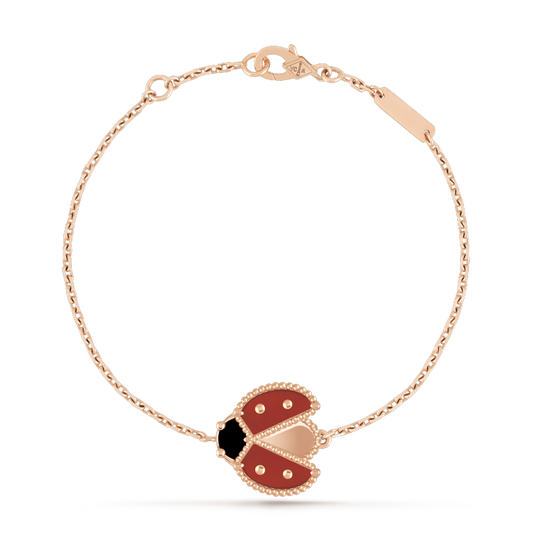 ¡®Aura Jewels¡¯LUCKY SPRING 1 MOTIF PINK GOLD BRACELET