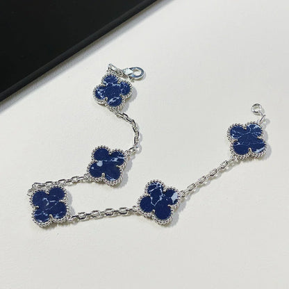[Aura Jewels]New CLOVER 5 MOTIF PIETERSITE BRACELET COLLECTION