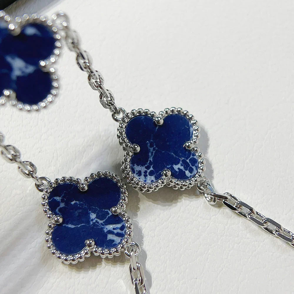 [Aura Jewels]New CLOVER 5 MOTIF PIETERSITE BRACELET COLLECTION
