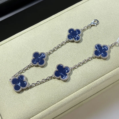 [Aura Jewels]New CLOVER 5 MOTIF PIETERSITE BRACELET COLLECTION