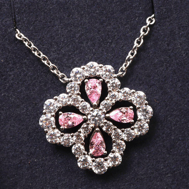¡®Aura Jewels¡¯LOOP NECKLACE FULL MOTIF DIAMOND 16MM MULTIPLE COLORS