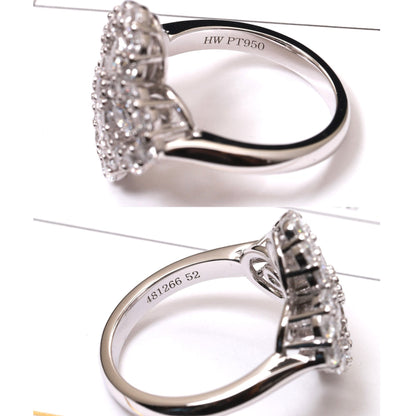 ¡®Aura Jewels¡¯LOOP RING FULL MOTIF DIAMOND 16MM SILVE