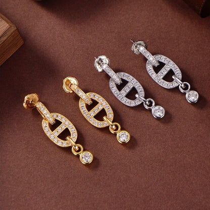 ¡®Aura Jewels¡¯HM CHAINE DIAMOND EARRINGS