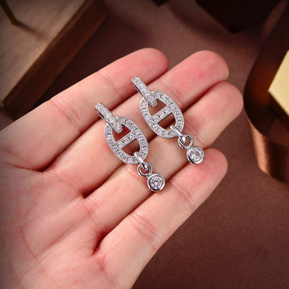 ¡®Aura Jewels¡¯HM CHAINE DIAMOND EARRINGS