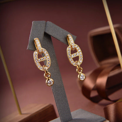¡®Aura Jewels¡¯HM CHAINE DIAMOND EARRINGS
