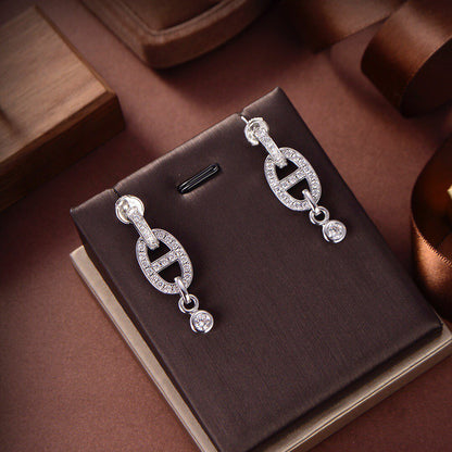 ¡®Aura Jewels¡¯HM CHAINE DIAMOND EARRINGS