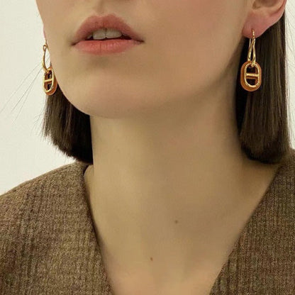 ¡®Aura Jewels¡¯HM O'MAILLON GOLD EARRINGS